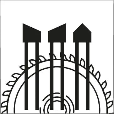 Zobu formas – pamīšus izvietoti trīsstūrveida zobi